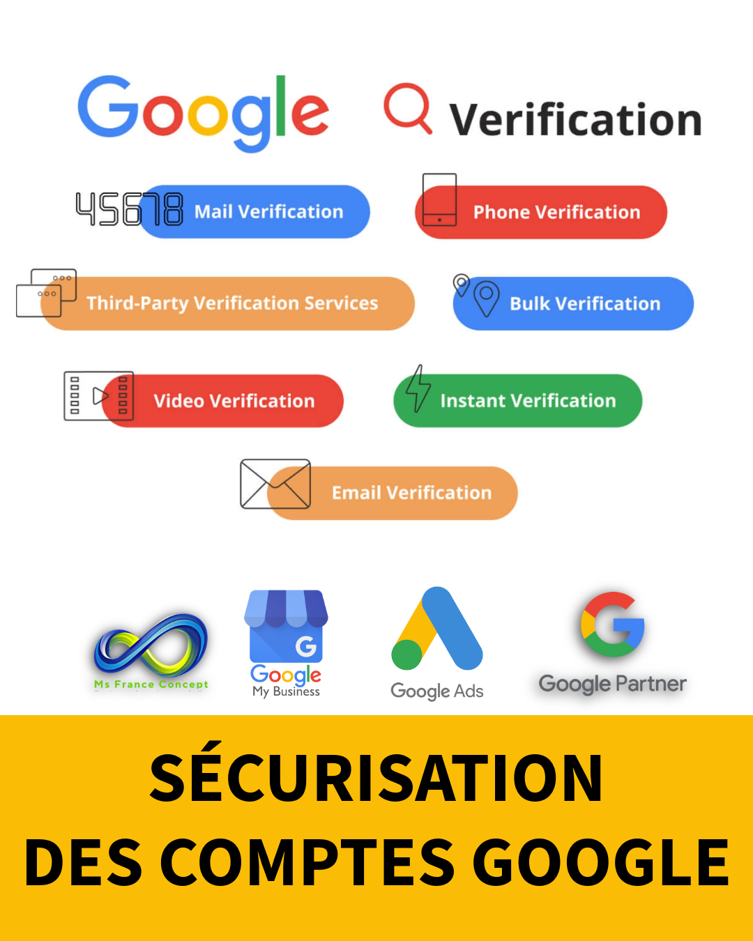 🛡️ 𝐒𝐞́𝐜𝐮𝐫𝐢𝐬𝐚𝐭𝐢𝐨𝐧 𝐭𝐨𝐭𝐚𝐥𝐞 𝐝𝐞 𝐯𝐨𝐬 𝐜𝐨𝐦𝐩𝐭𝐞𝐬 𝐆𝐨𝐨𝐠𝐥𝐞 ! 𝐑𝐢𝐬𝐪𝐮𝐞𝐬 𝐝𝐞 𝐩𝐢𝐫𝐚𝐭𝐚𝐠𝐞, 𝐭𝐞𝐧𝐭𝐚𝐭𝐢𝐯𝐞𝐬 𝐝’𝐚𝐜𝐜𝐞̀𝐬 𝐧𝐨𝐧 𝐚𝐮𝐭𝐨𝐫𝐢𝐬𝐞́𝐞𝐬, 𝐧𝐨𝐭𝐢𝐟𝐢𝐜𝐚𝐭𝐢𝐨𝐧𝐬 𝐢𝐧𝐡𝐚𝐛𝐢𝐭𝐮𝐞𝐥𝐥𝐞𝐬 𝐨𝐮 𝐝𝐞𝐦𝐚𝐧𝐝𝐞𝐬 𝐝𝐞 𝐯𝐞́𝐫𝐢𝐟𝐢𝐜𝐚𝐭𝐢𝐨𝐧 ? MS France Concept – Agence Google Partner certifiée protège vos comptes professionnels et personnels : ✅ Vérification multi-niveaux : mail, téléphone, vidéo, tiers, bulk, instantané 🔒 Activation de la validation en deux étapes / Protection avancée / Suppression des accès risqués 🌍 Service à distance Toute France + Belgique / Luxembourg / Suisse 📅 Prenez RDV directement : [https://rendezvous-depannagegmb.fr](https://rendezvous-depannagegmb.fr) 🌐 Site dédié : [https://depannage-web-et-digital-france.msfranceconcept.fr](https://depannage-web-et-digital-france.msfranceconcept.fr) ✉️ Contact support : [contact@depannage-gmb.fr](mailto:contact@depannage-gmb.fr) 📍 Agde & Arcachon #GooglePartner #AgenceGooglePartner #SécuritéGoogle #CompteGoogle #MultiVerification #CyberSécurité #SupportExpert