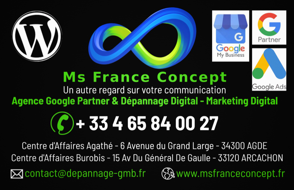 🚀 𝐁𝐨𝐨𝐬𝐭𝐞𝐳 𝐯𝐨𝐭𝐫𝐞 𝐯𝐢𝐬𝐢𝐛𝐢𝐥𝐢𝐭𝐞́ 𝐥𝐨𝐜𝐚𝐥𝐞 𝐚𝐯𝐞𝐜 𝐌𝐬 𝐅𝐫𝐚𝐧𝐜𝐞 𝐂𝐨𝐧𝐜𝐞𝐩𝐭 ! 👉 𝐔𝐧 𝐚𝐮𝐭𝐫𝐞 𝐫𝐞𝐠𝐚𝐫𝐝 𝐬𝐮𝐫 𝐯𝐨𝐭𝐫𝐞 𝐜𝐨𝐦𝐦𝐮𝐧𝐢𝐜𝐚𝐭𝐢𝐨𝐧 𝐝𝐢𝐠𝐢𝐭𝐚𝐥𝐞 𝐚̀ 𝐀𝐠𝐝𝐞 𝐞𝐭 𝐀𝐫𝐜𝐚𝐜𝐡𝐨𝐧, 𝐏𝐚𝐫𝐭𝐨𝐮𝐭 𝐞𝐧 𝐅𝐫𝐚𝐧𝐜𝐞 / 𝐁𝐞𝐥𝐠𝐢𝐪𝐮𝐞 𝐋𝐮𝐱𝐞𝐦𝐛𝐨𝐮𝐫𝐠 𝐞𝐭 𝐒𝐮𝐢𝐬𝐬𝐞