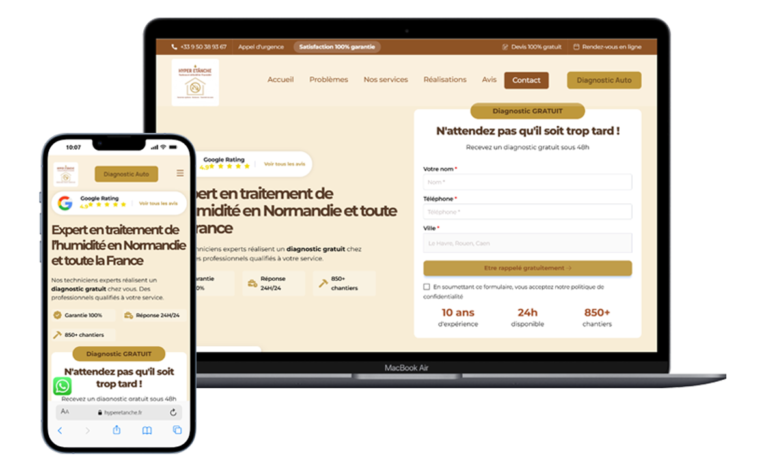 Aperçu de la réalisation Hyper Étanche