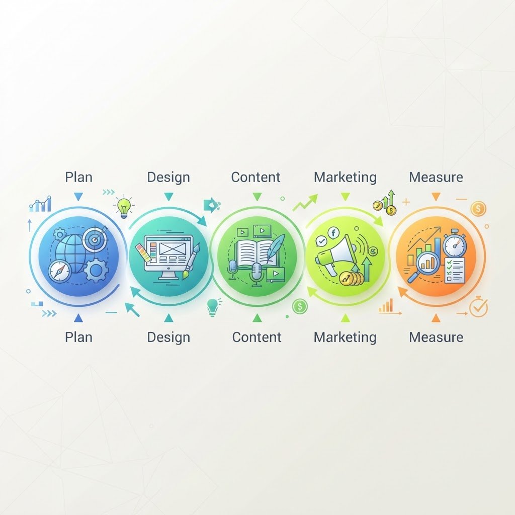 5 étapes stratégiques pour dominer la rentrée: planification, design, contenu, marketing, mesure