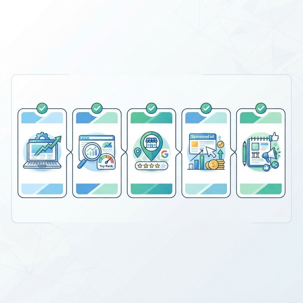 Infographie audit digital PME : 5 étapes pour optimiser sa visibilité Google