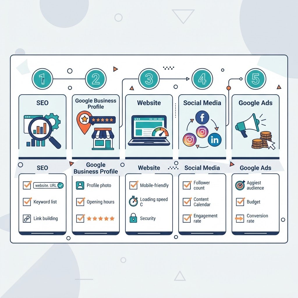 Checklist audit marketing digital en 5 étapes pour PME et artisans