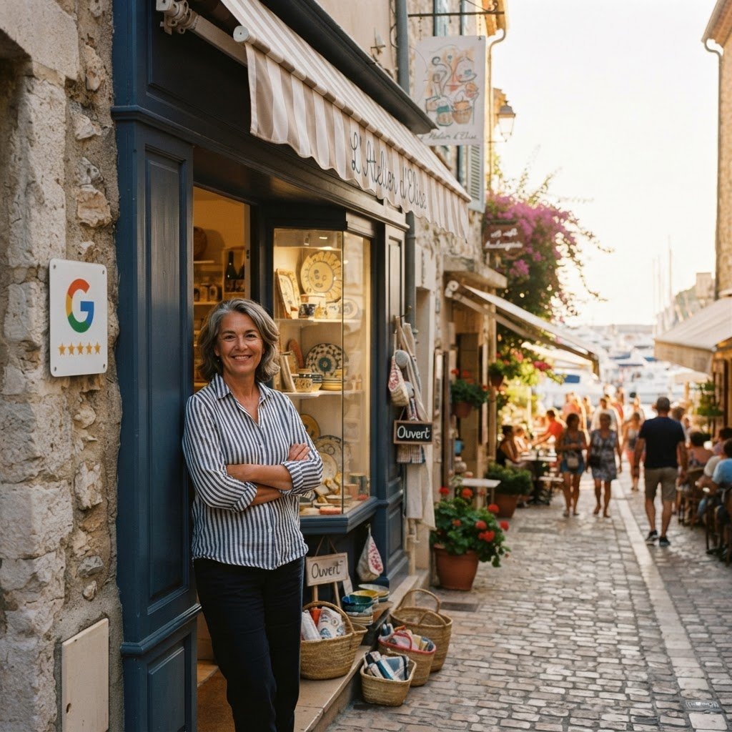 Commerçants et artisans du sud de la France préparant la rentrée de septembre