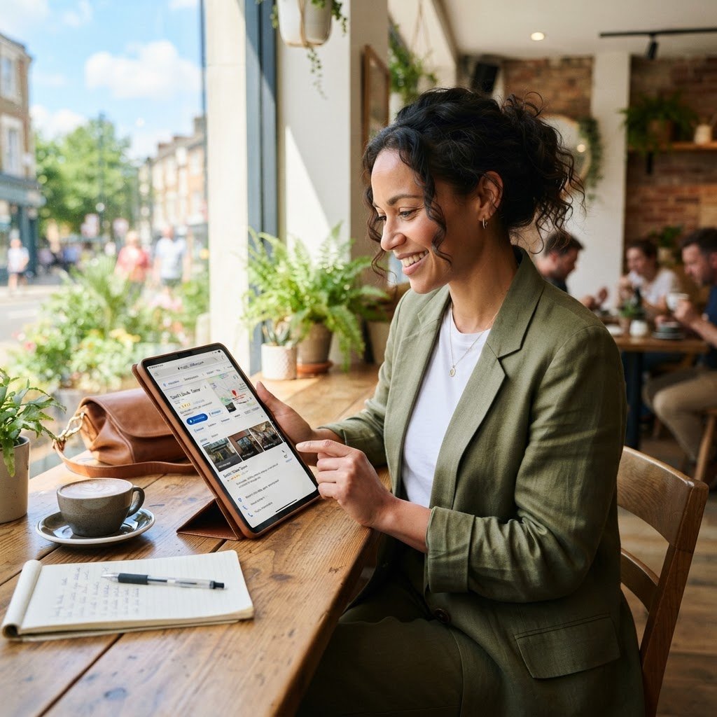 Entrepreneur préparant sa stratégie digitale pour la rentrée de septembre