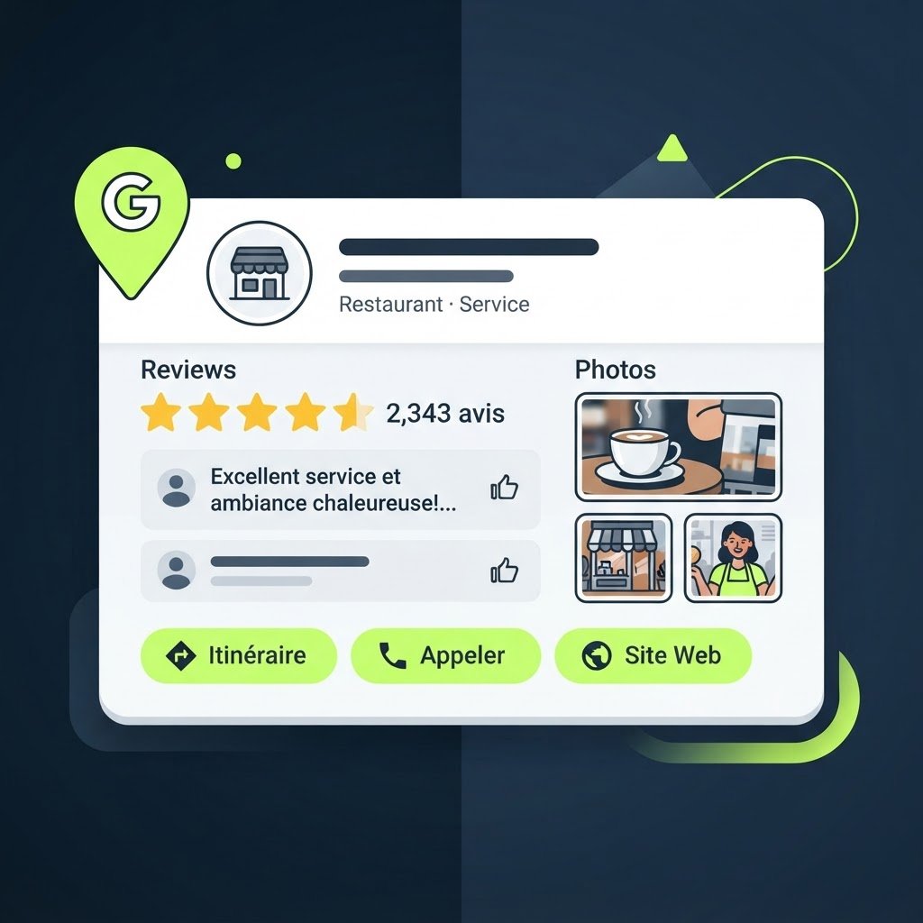 Fiche Google Business Profile optimisée pour le référencement local