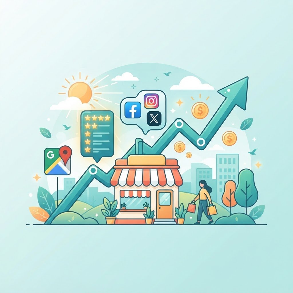 Infographie présence en ligne été PME Google Business Profile
