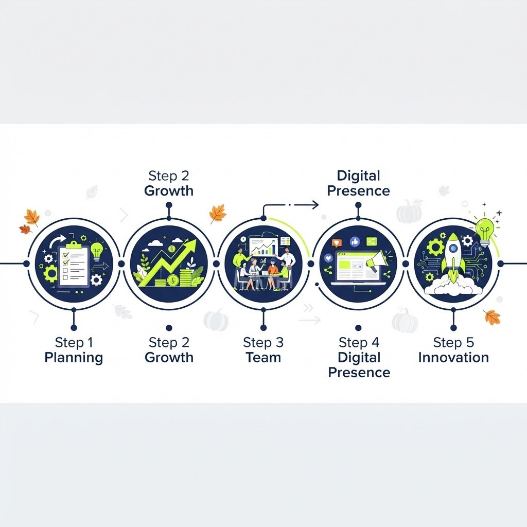 Infographie stratégique 5 actions rentrée