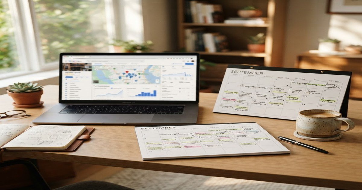 Plan d action préparation septembre PME tableau de bord Google