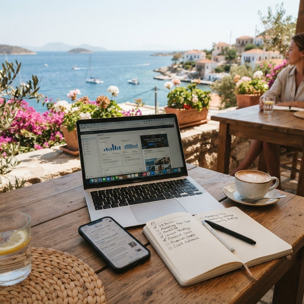 Preparer la rentree de septembre depuis sa terrasse en bord de mer