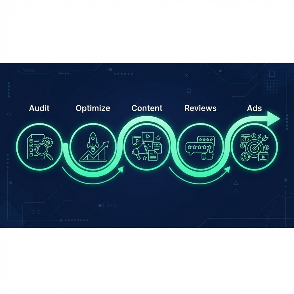 Roadmap en 5 etapes pour transformer sa visibilite locale en ete 2026