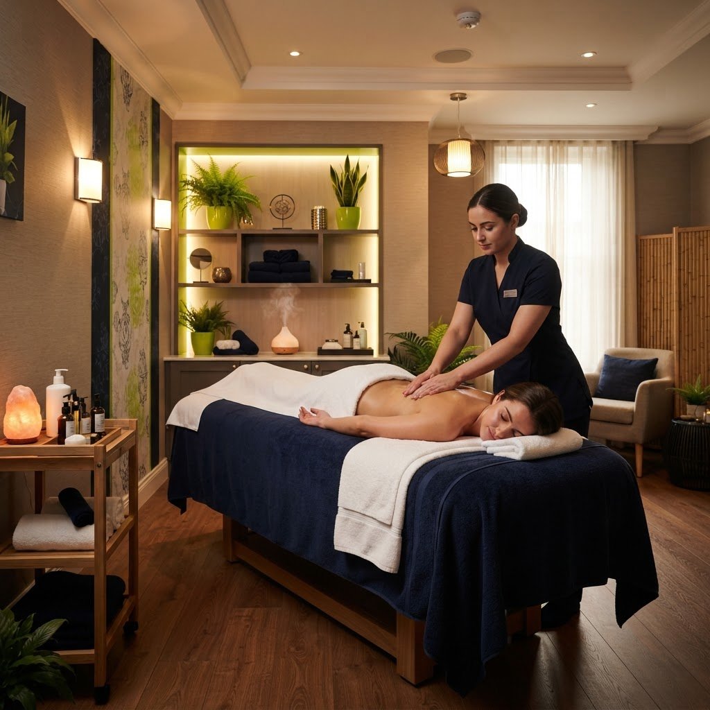 Spa massage salon wellbeing center conversion