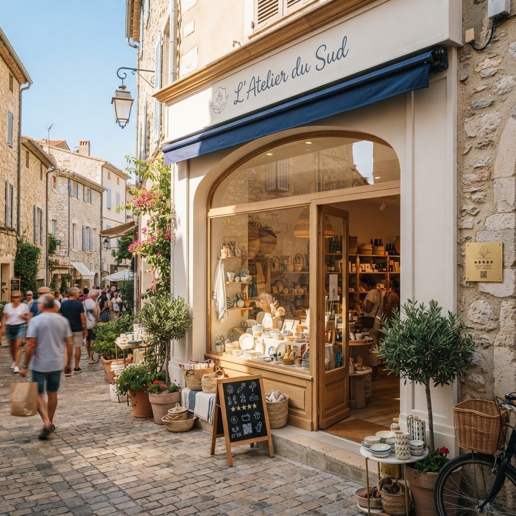 Vitrine de commerce modernisée pour le référencement local Google