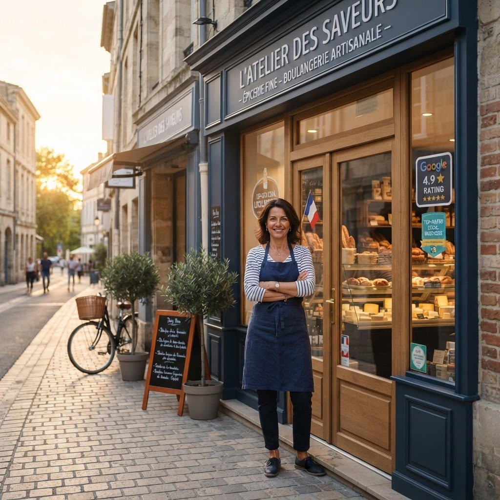 Vitrine PME francaise avec avis Google et bonne visibilite locale pour la rentree 2026