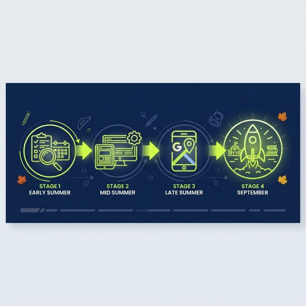 Infographie de préparation digitale des PME avant la rentrée de septembre