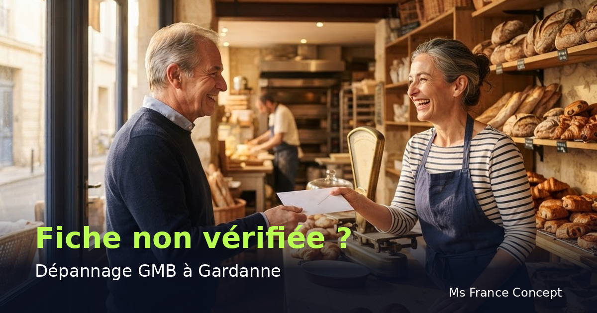 Dépannage Google My Business à Gardanne : Fiche non vérifiée — Ms France Concept