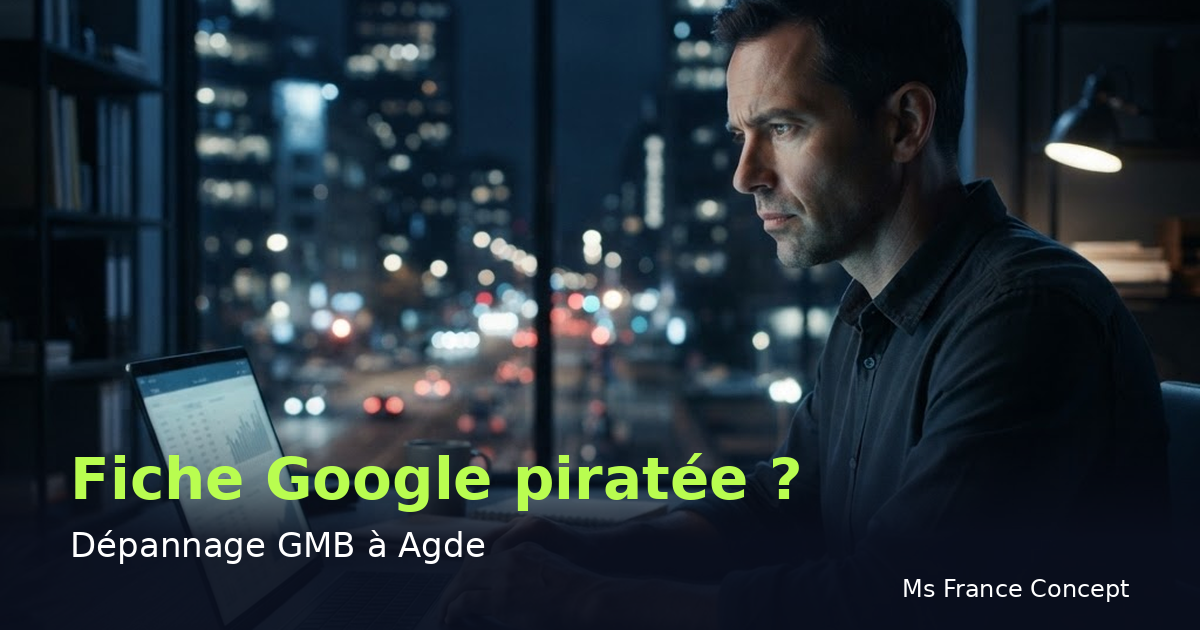 Dépannage Google My Business à Agde : Fiche piratée — Ms France Concept