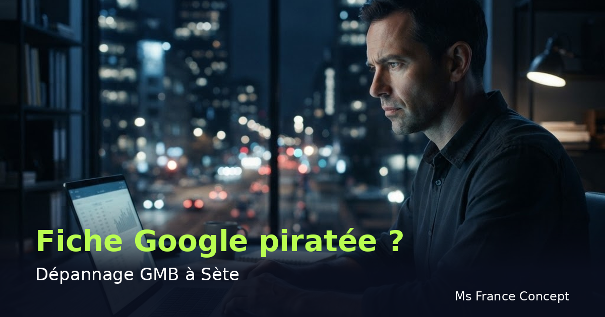Dépannage Google My Business à Sète : Fiche piratée — Ms France Concept