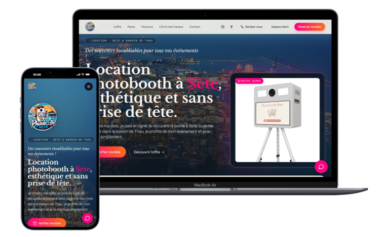 Aperçu de la réalisation Photobooth Sète