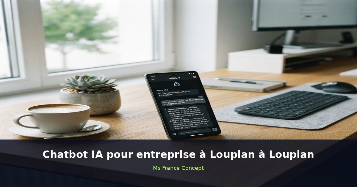 Chatbot IA pour entreprise à Loupian à Loupian — Ms France Concept 2026