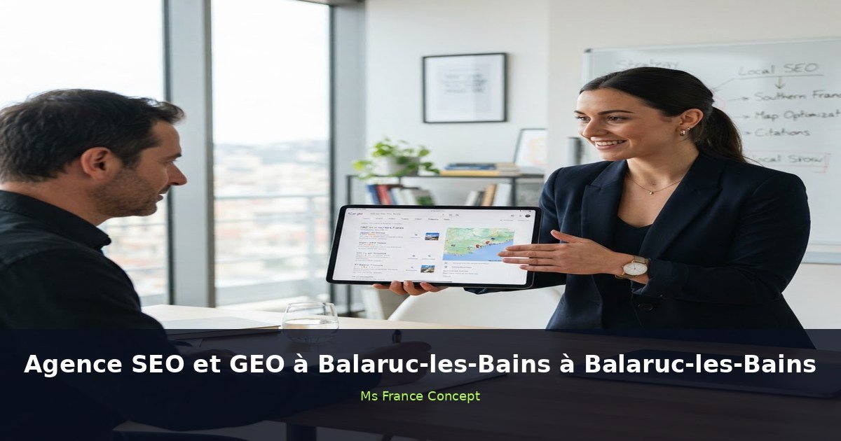 Agence SEO et GEO à Balaruc-les-Bains à Balaruc-les-Bains — Ms France Concept 2026