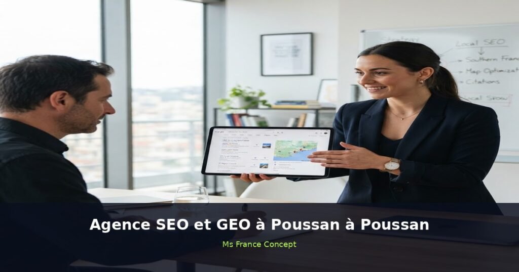 Agence SEO et GEO à Poussan à Poussan — Ms France Concept 2026