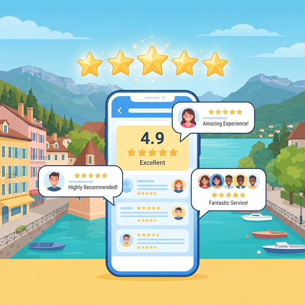 Avis Google et e-réputation à Annecy, MS France Concept