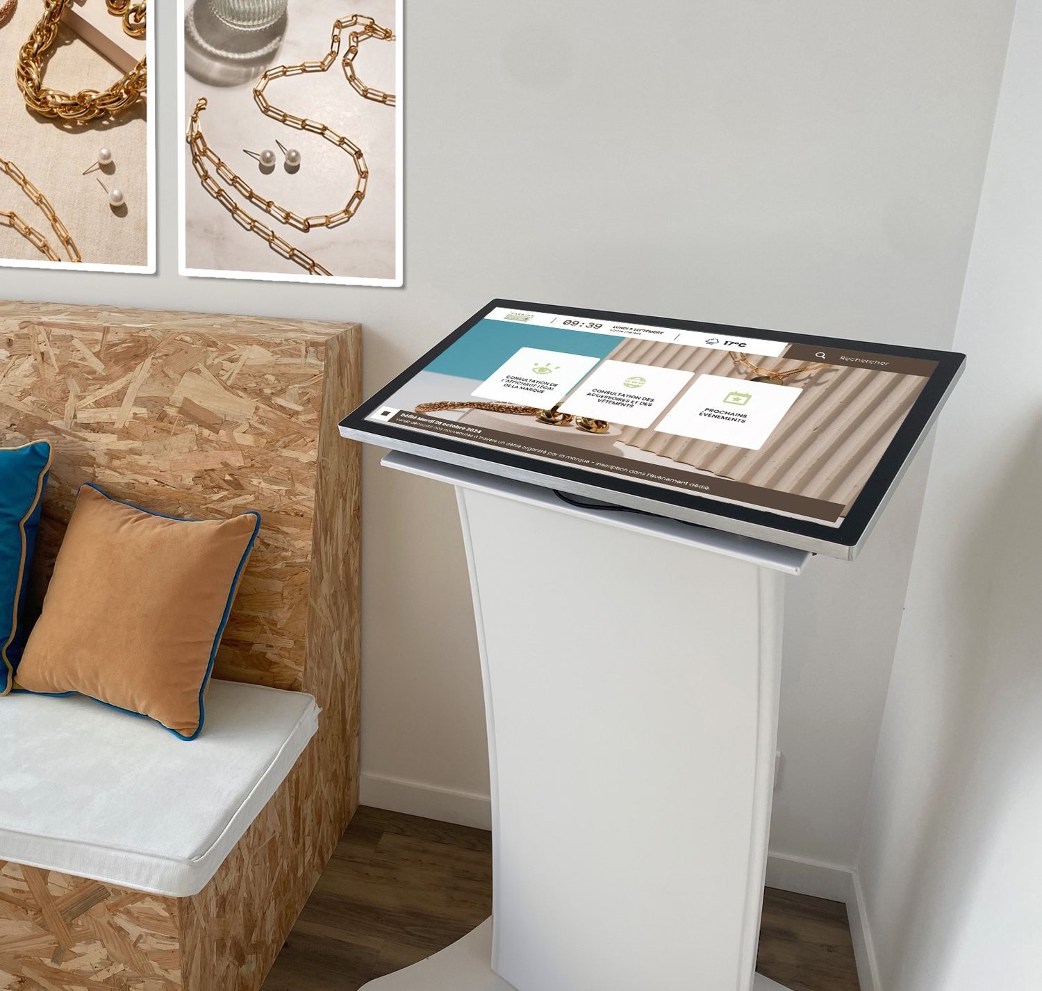Borne tactile d'affichage et de consultation de documents