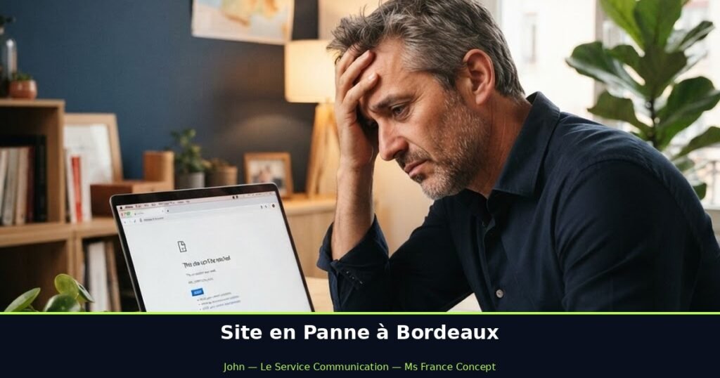 Dépannage site internet Bordeaux - site en panne - Ms France Concept