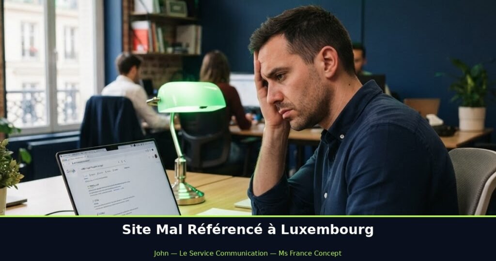 Dépannage site internet Luxembourg - site mal référencé - Ms France Concept