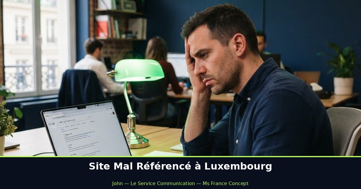 Dépannage site internet Luxembourg - site mal référencé - Ms France Concept