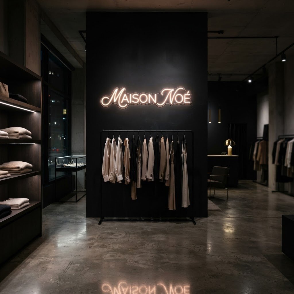 Enseigne néon LED Maison Noé