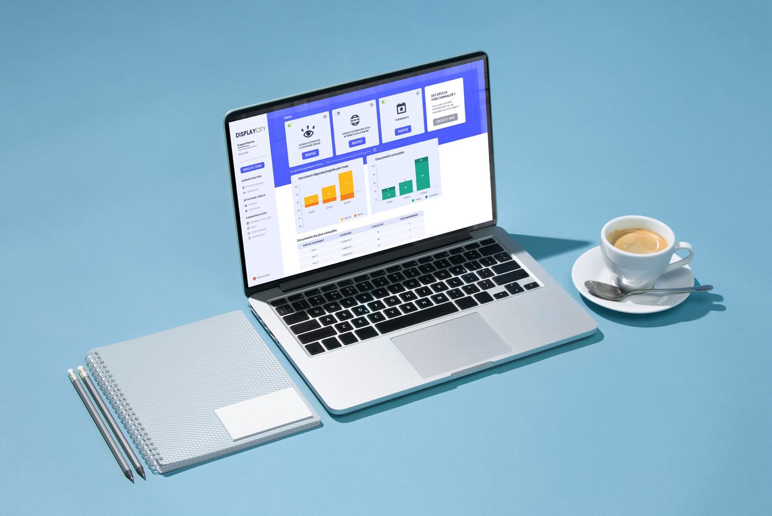 Configuration d'affichage digital en showroom
