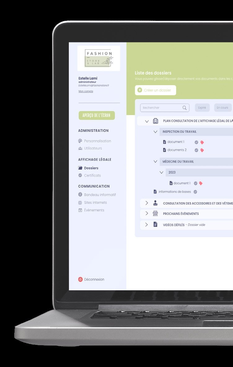 Totem en libre-service pour l'affichage de documents